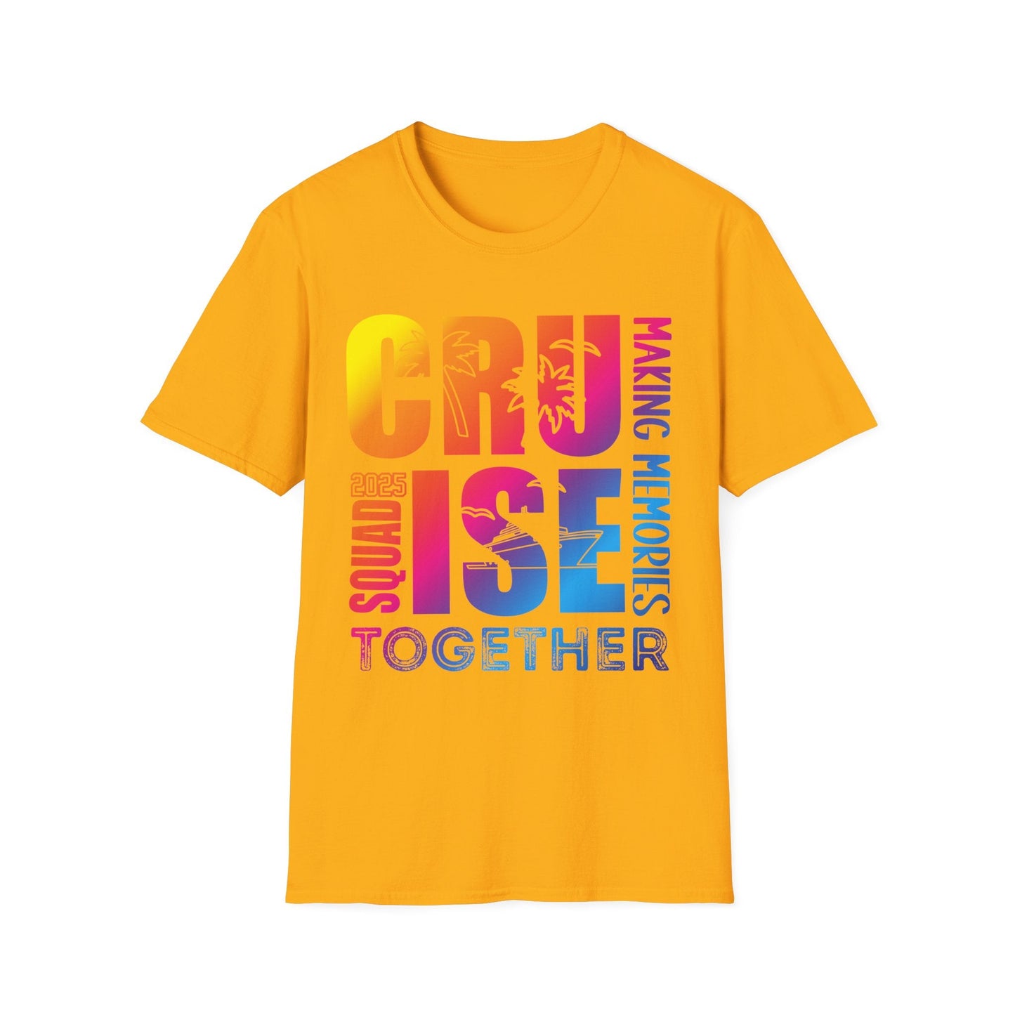 Cruise Squad Together T-Shirt, Unisex Tee, Vacation Apparel, Family Cruise Shirt, Summer Travel Gear - HMDesignStudioUS