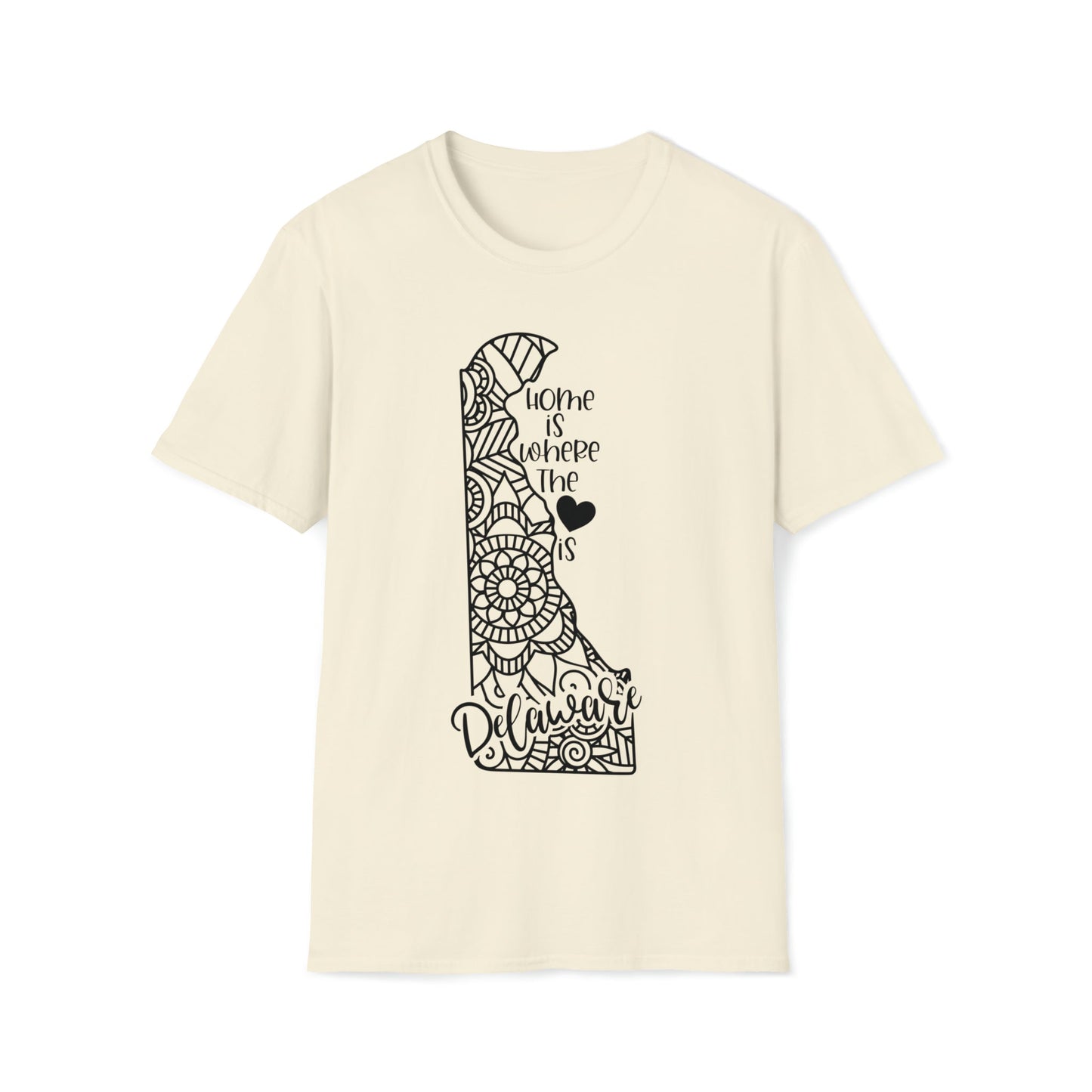Delaware is Where the Heart is T-Shirt - HMDesignStudioUS