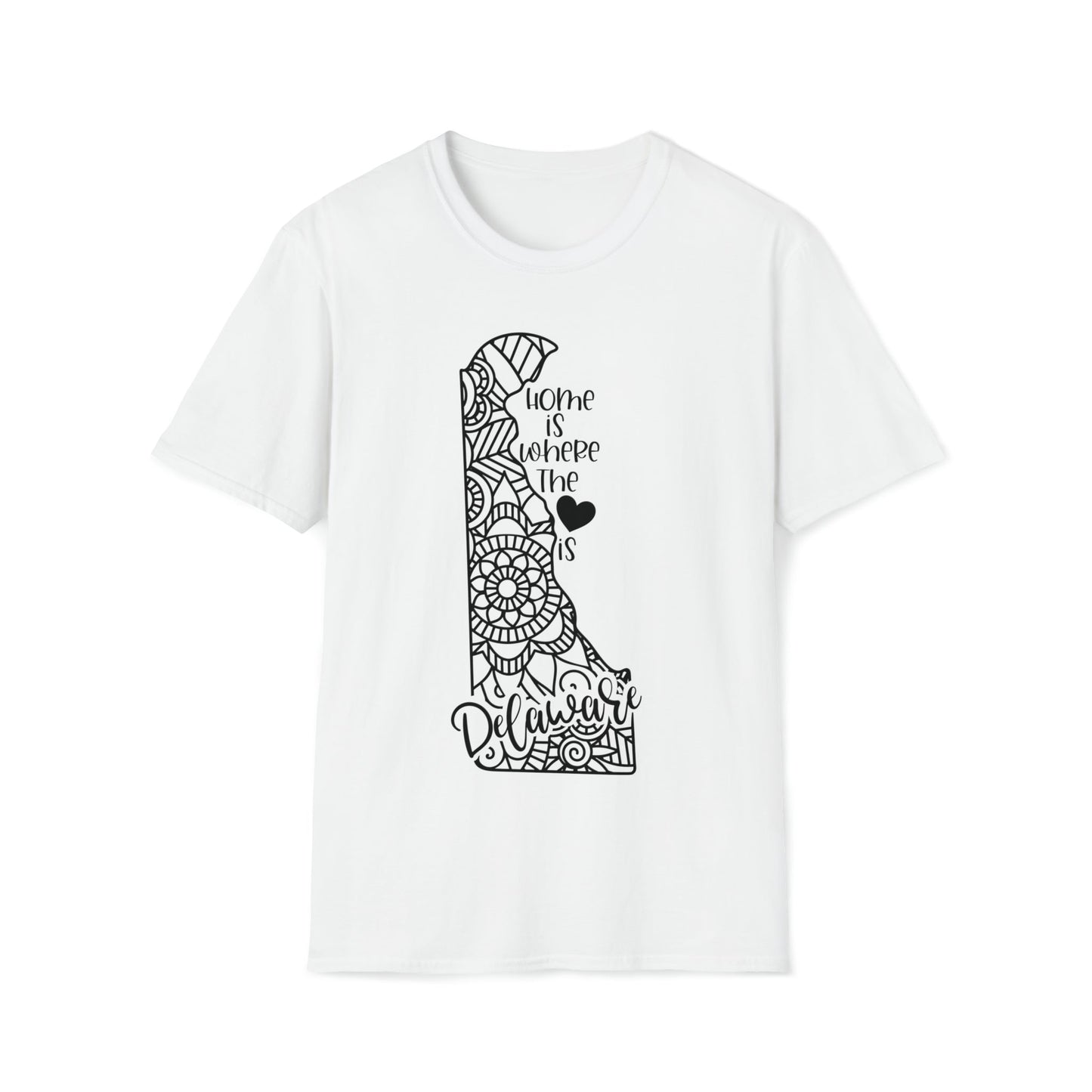 Delaware is Where the Heart is T-Shirt - HMDesignStudioUS