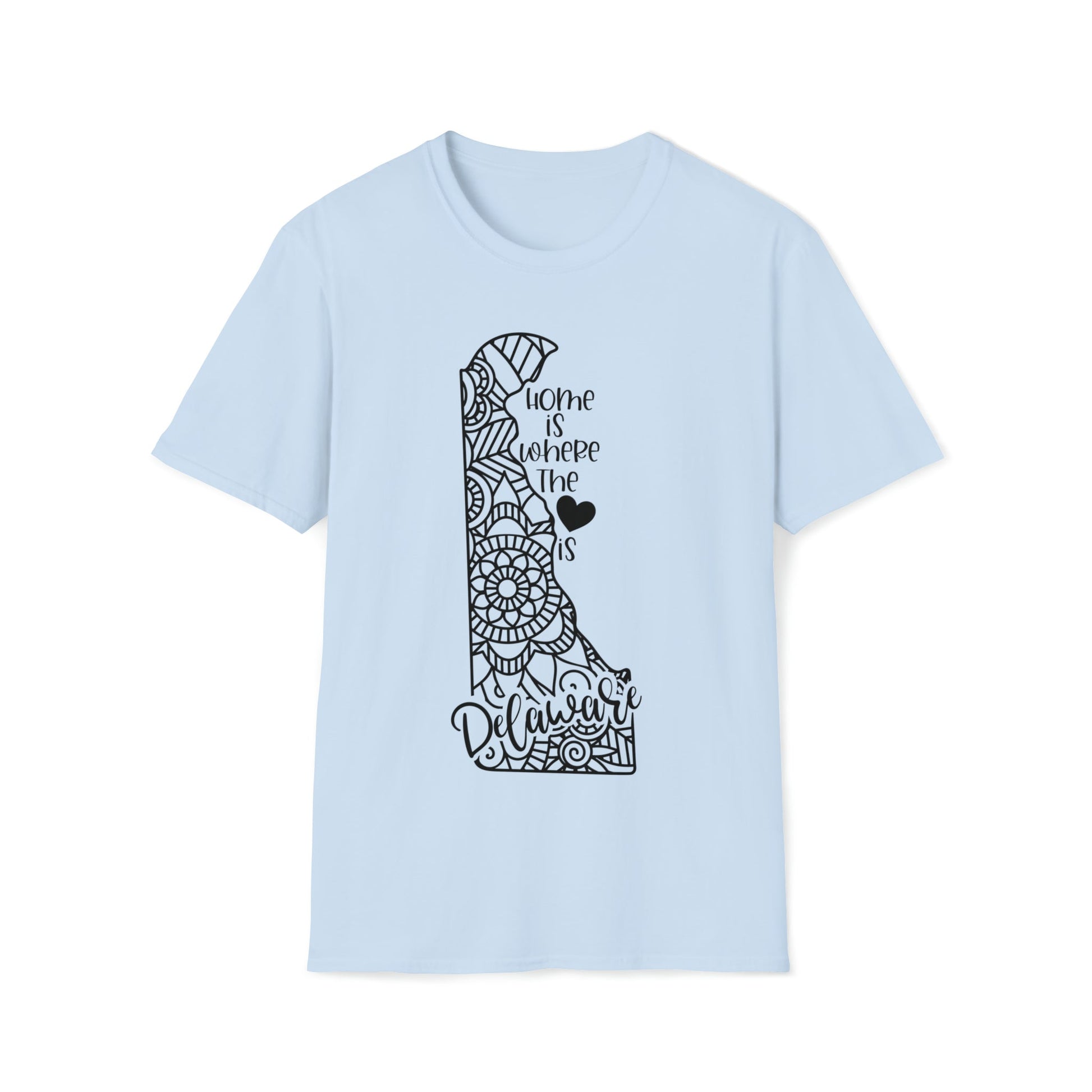 Delaware is Where the Heart is T-Shirt - HMDesignStudioUS