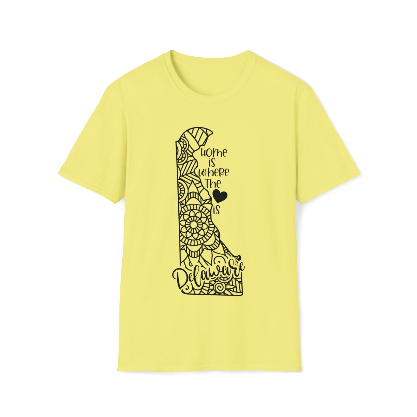 Delaware is Where the Heart is T-Shirt - HMDesignStudioUS