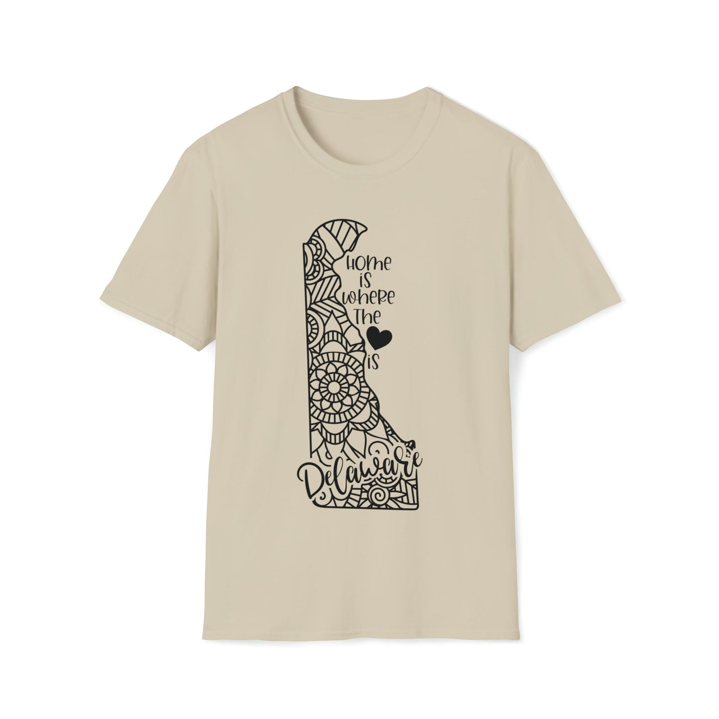 Delaware is Where the Heart is T-Shirt - HMDesignStudioUS