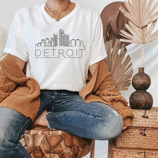 Detroit Skyline Shirt - HMDesignStudioUS