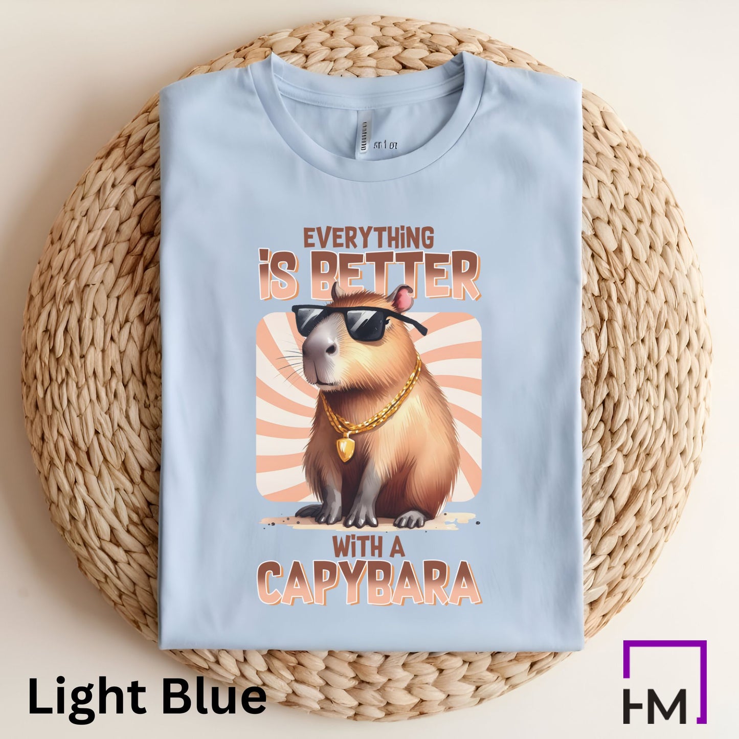 Everything Is Better with a Capybara T-Shirt - HMDesignStudioUS