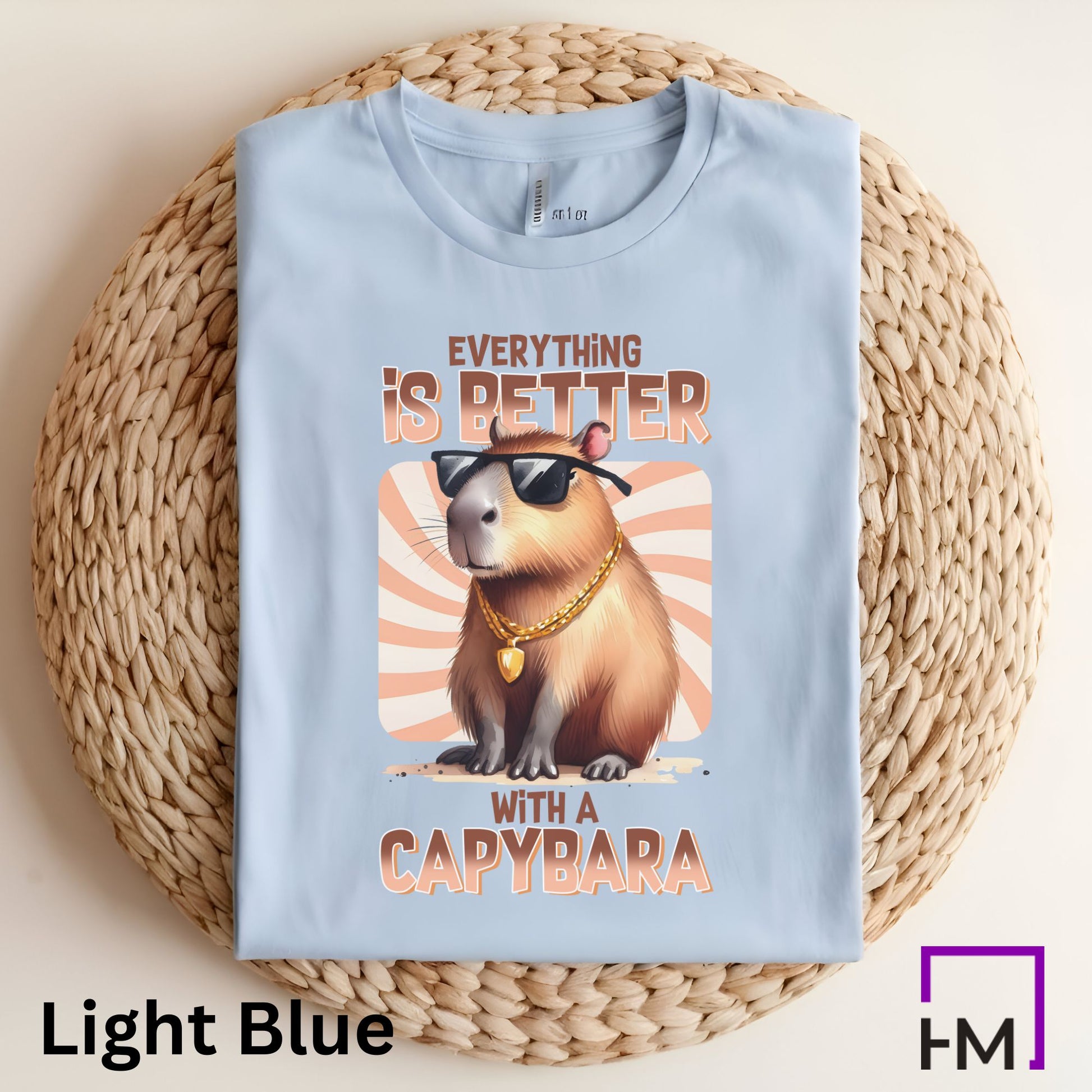 Everything Is Better with a Capybara T-Shirt - HMDesignStudioUS