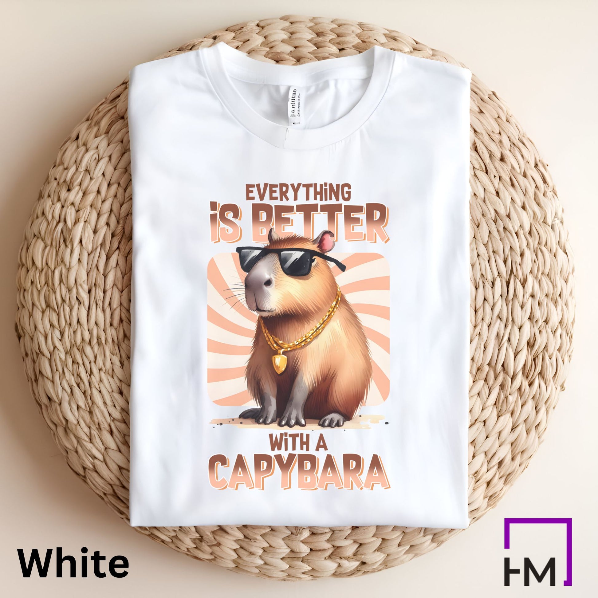 Everything Is Better with a Capybara T-Shirt - HMDesignStudioUS