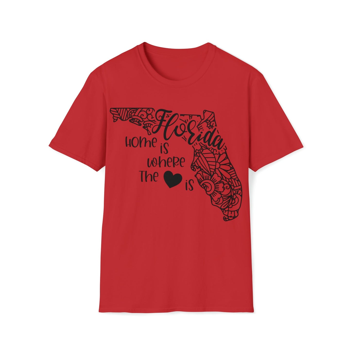 Florida is Where the Heart is T-Shirt - HMDesignStudioUS
