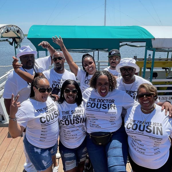 Funny Cousin Crew Nutrition Facts Shirt – Personalized Matching Tees for Reunions, Trips, or Family Gatherings - HMDesignStudioUS