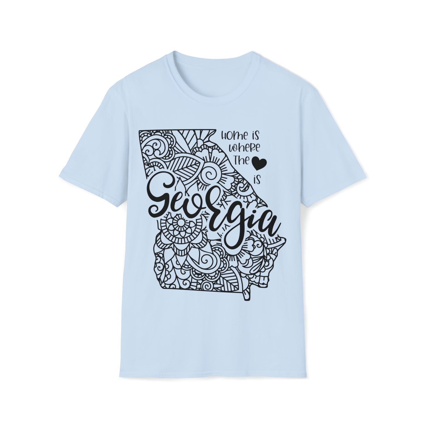 Georgia is Where the Heart is T-Shirt - HMDesignStudioUS