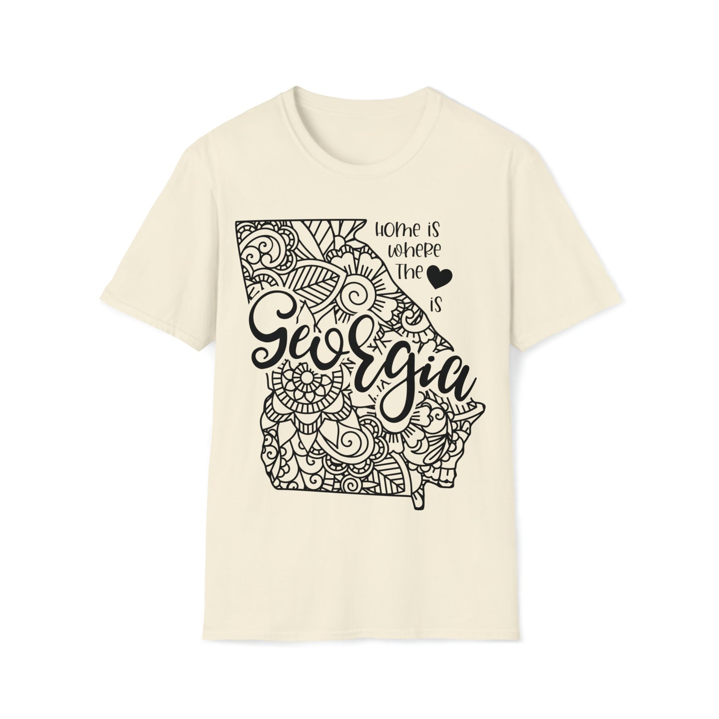 Georgia is Where the Heart is T-Shirt - HMDesignStudioUS