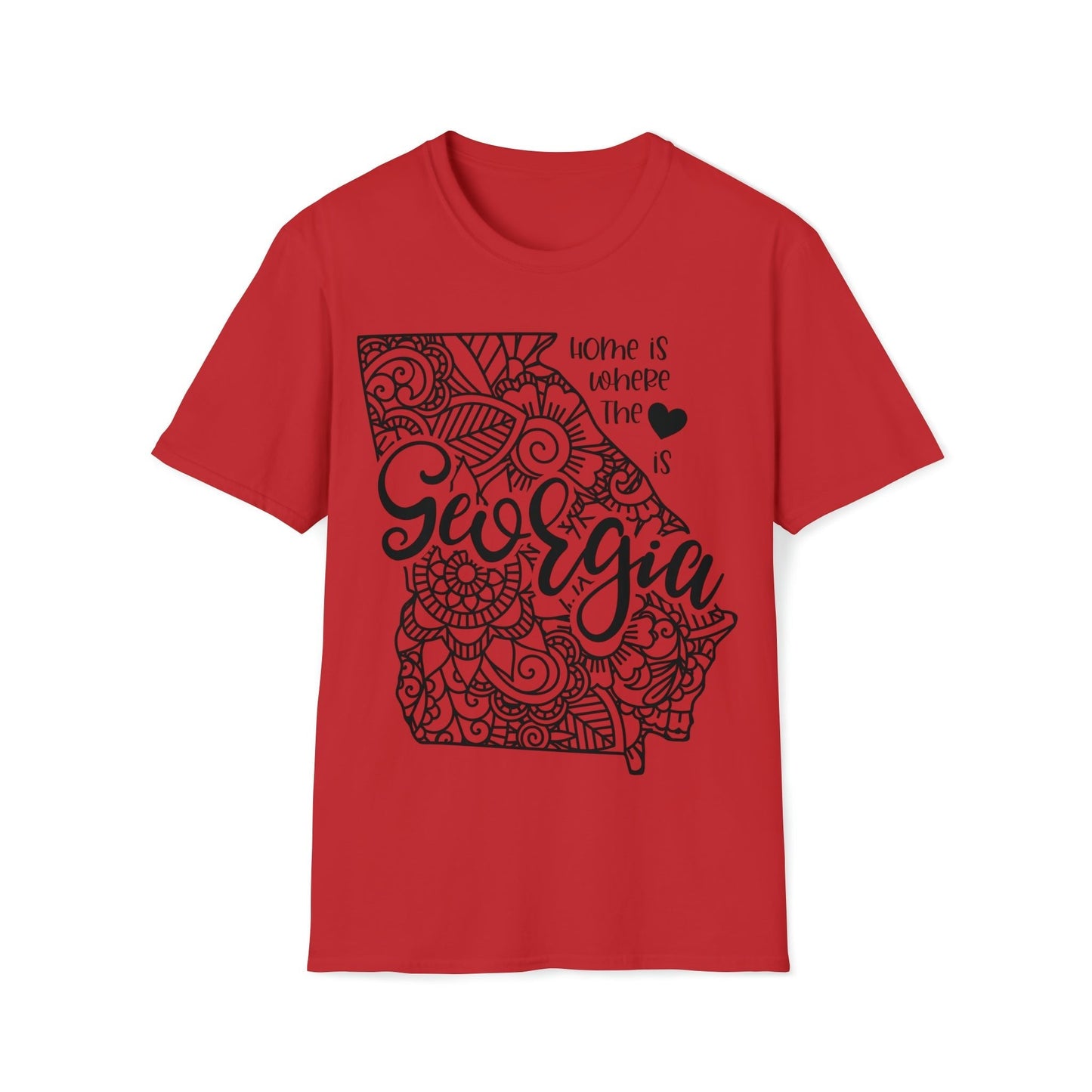 Georgia is Where the Heart is T-Shirt - HMDesignStudioUS
