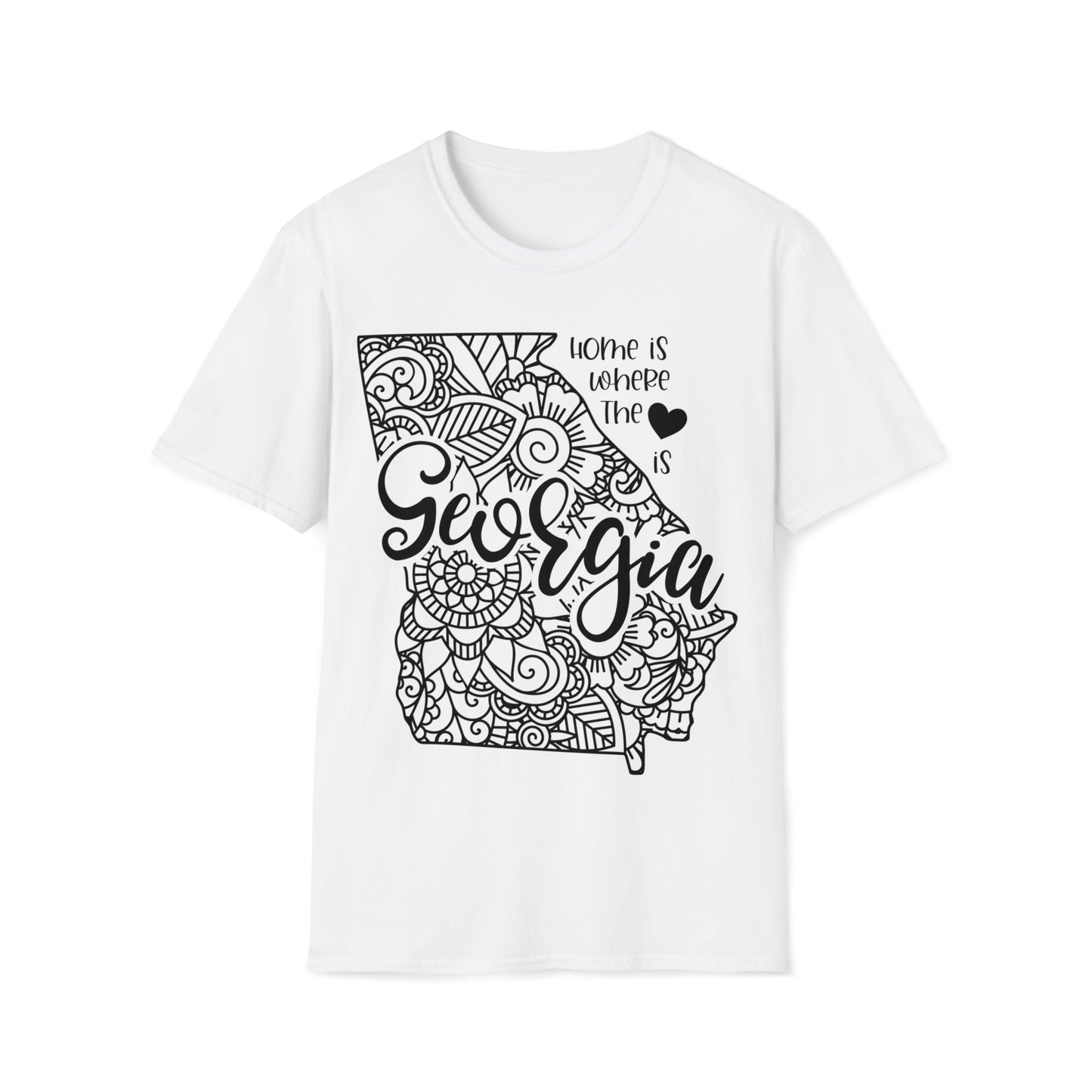 Georgia is Where the Heart is T-Shirt - HMDesignStudioUS