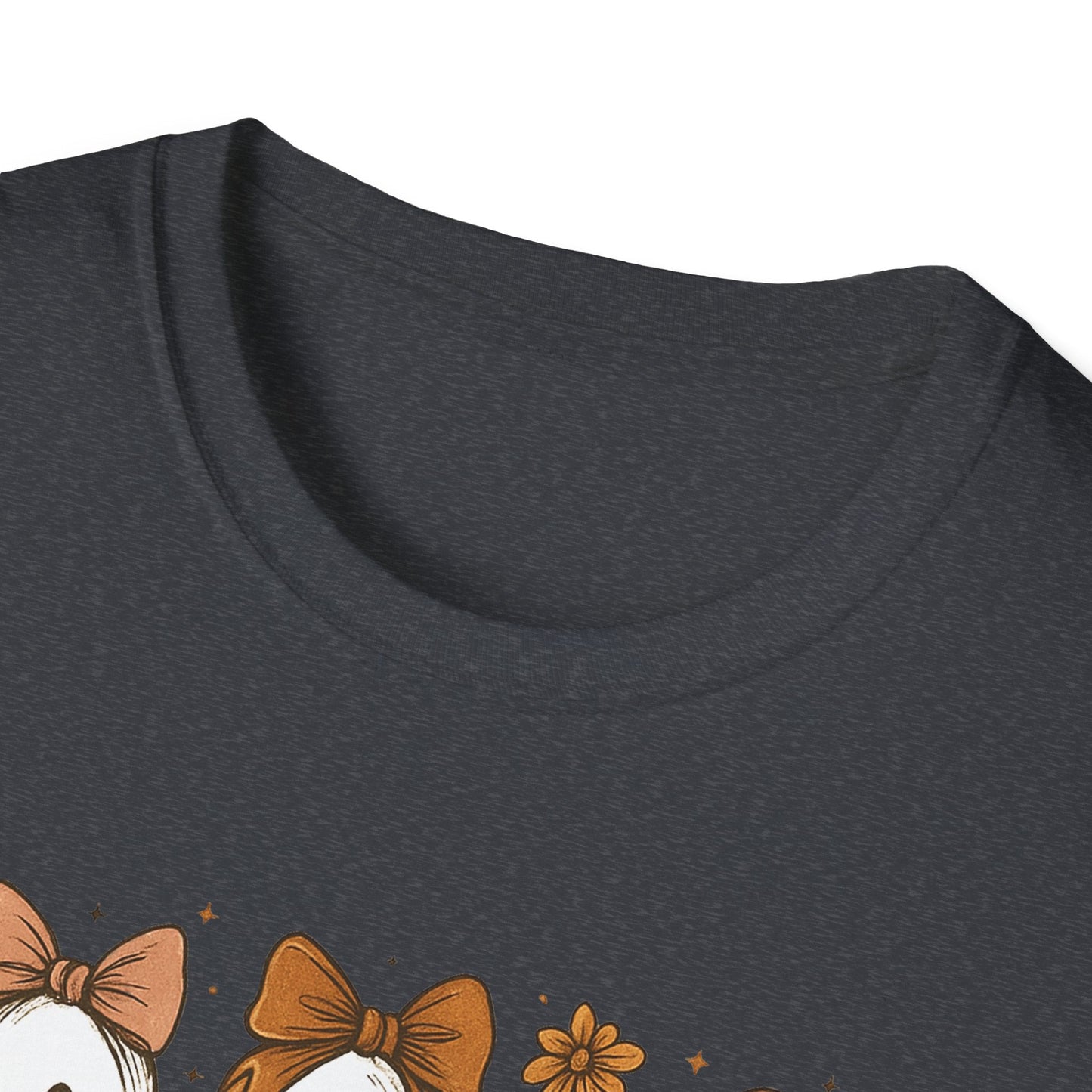 Halloween Squad Ghouls T-Shirt, Unisex Softstyle Tee for Fall Festivities, Cute Ghost Graphic Shirt, Autumn Gift, Spooky Season Apparel - HMDesignStudioUS