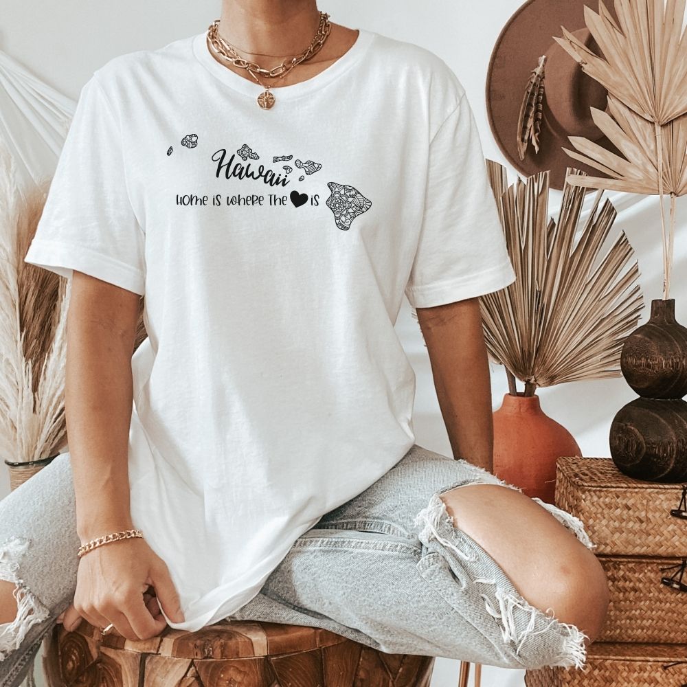 Hawaii is Where the Heart is T-Shirt - HMDesignStudioUS