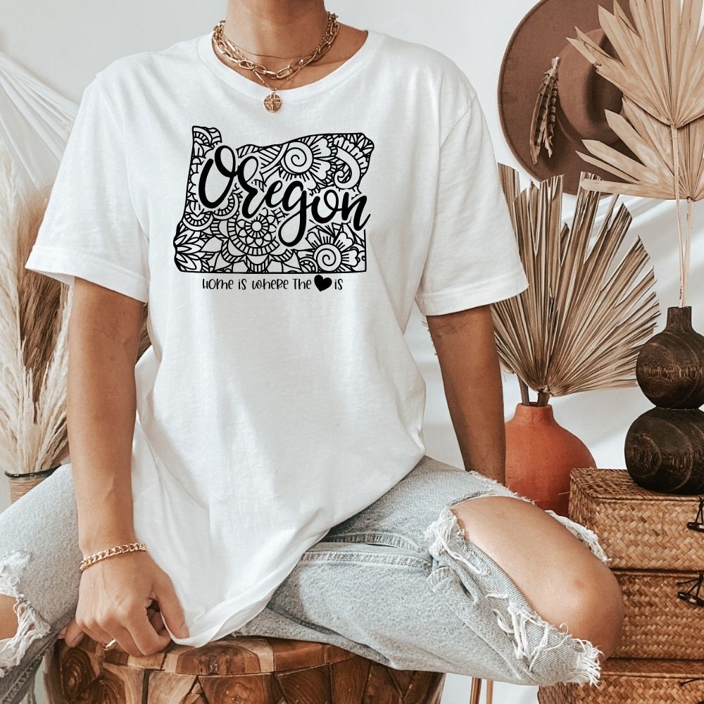 Home is Where the Heart is Oregano T-Shirt - HMDesignStudioUS