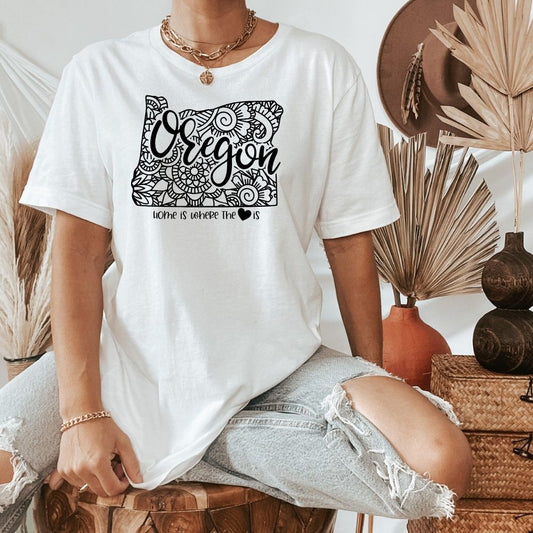 Home is Where the Heart is Oregano T-Shirt - HMDesignStudioUS
