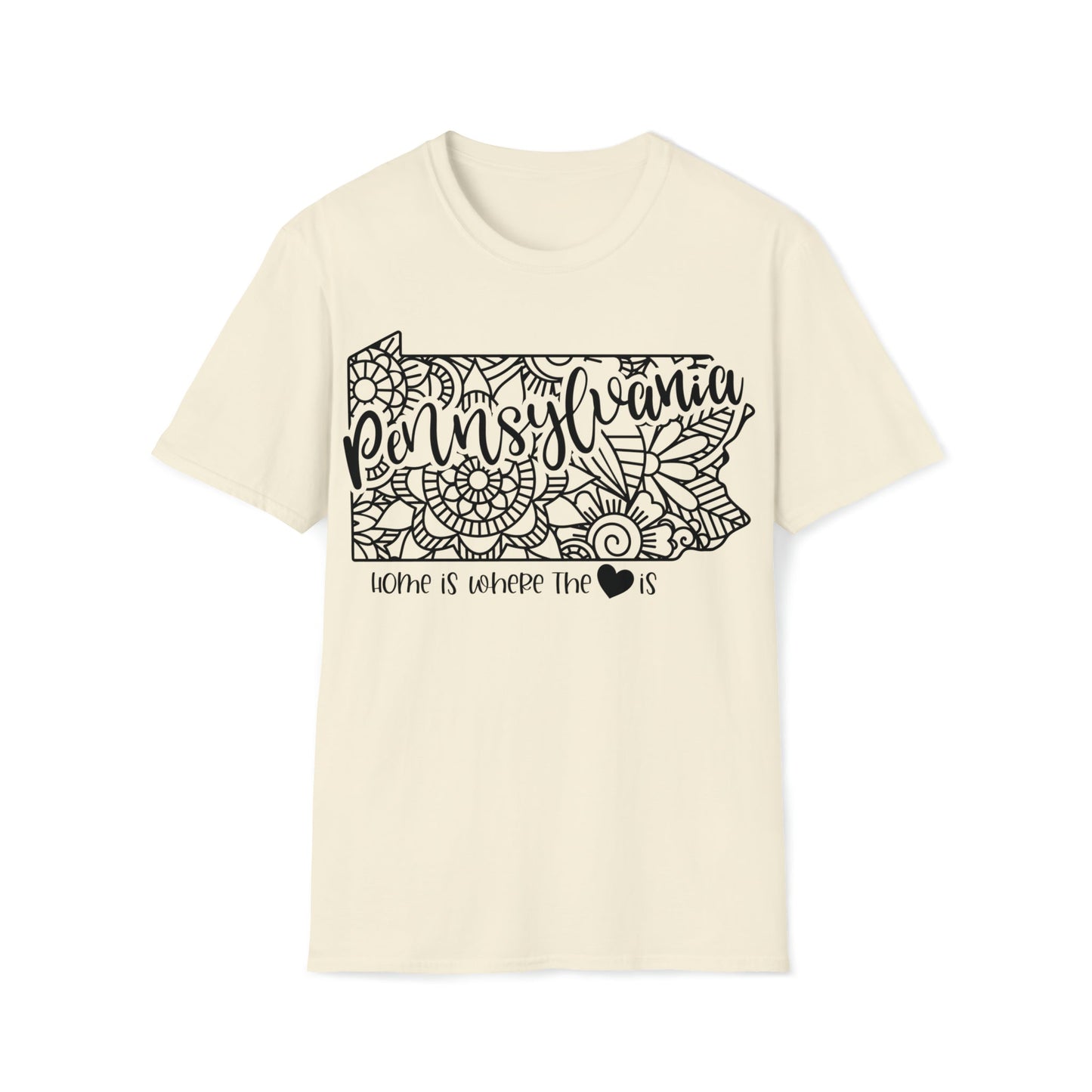 Home is Where the Heart is Pennsylvania T-Shirt - HMDesignStudioUS