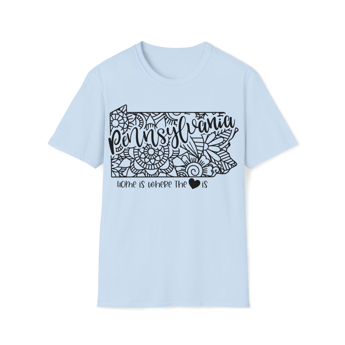 Home is Where the Heart is Pennsylvania T-Shirt - HMDesignStudioUS