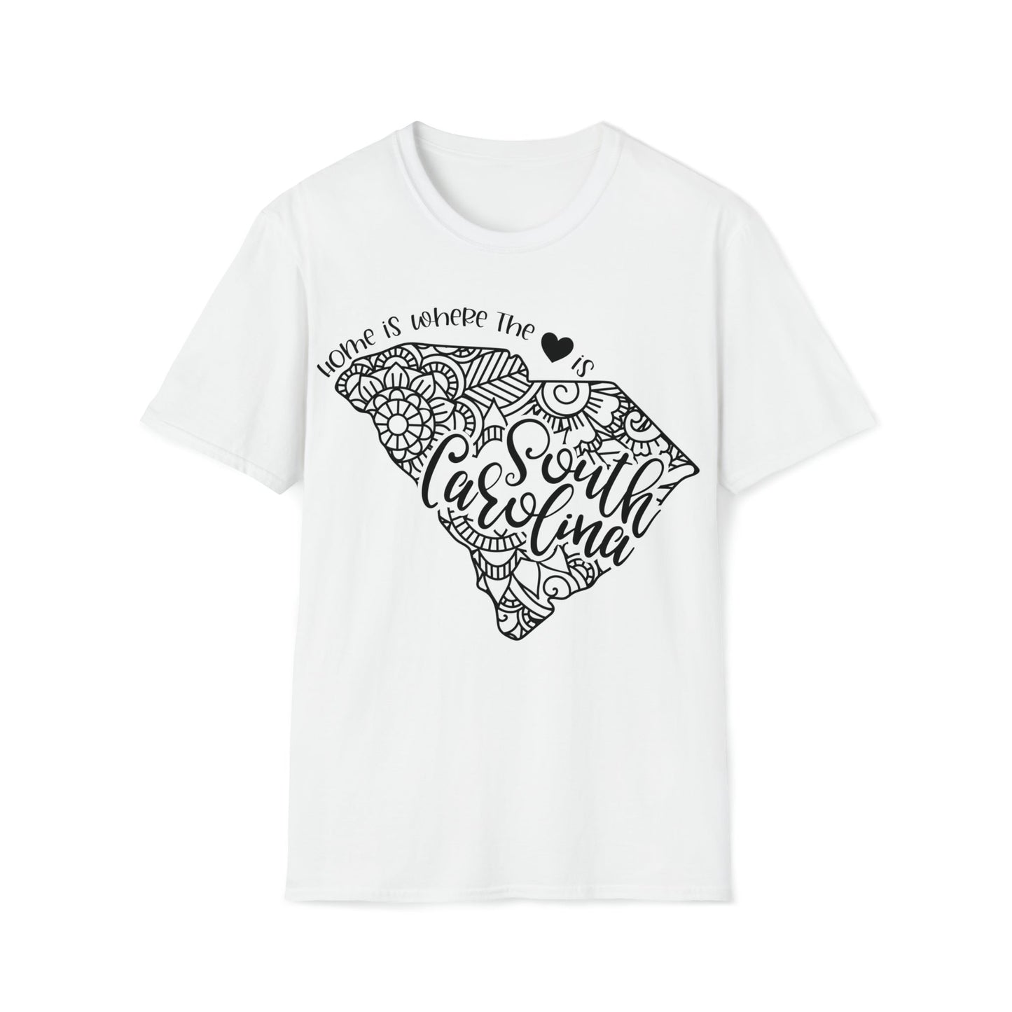 Home is Where the Heart is South Carolina T-Shirt - HMDesignStudioUS
