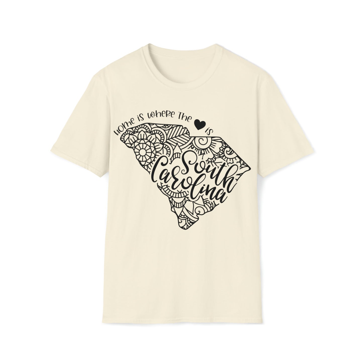 Home is Where the Heart is South Carolina T-Shirt - HMDesignStudioUS
