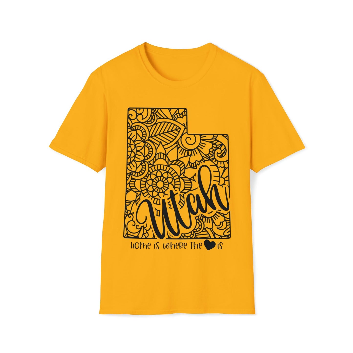 Home is Where the Heart is Utah T-Shirt - HMDesignStudioUS