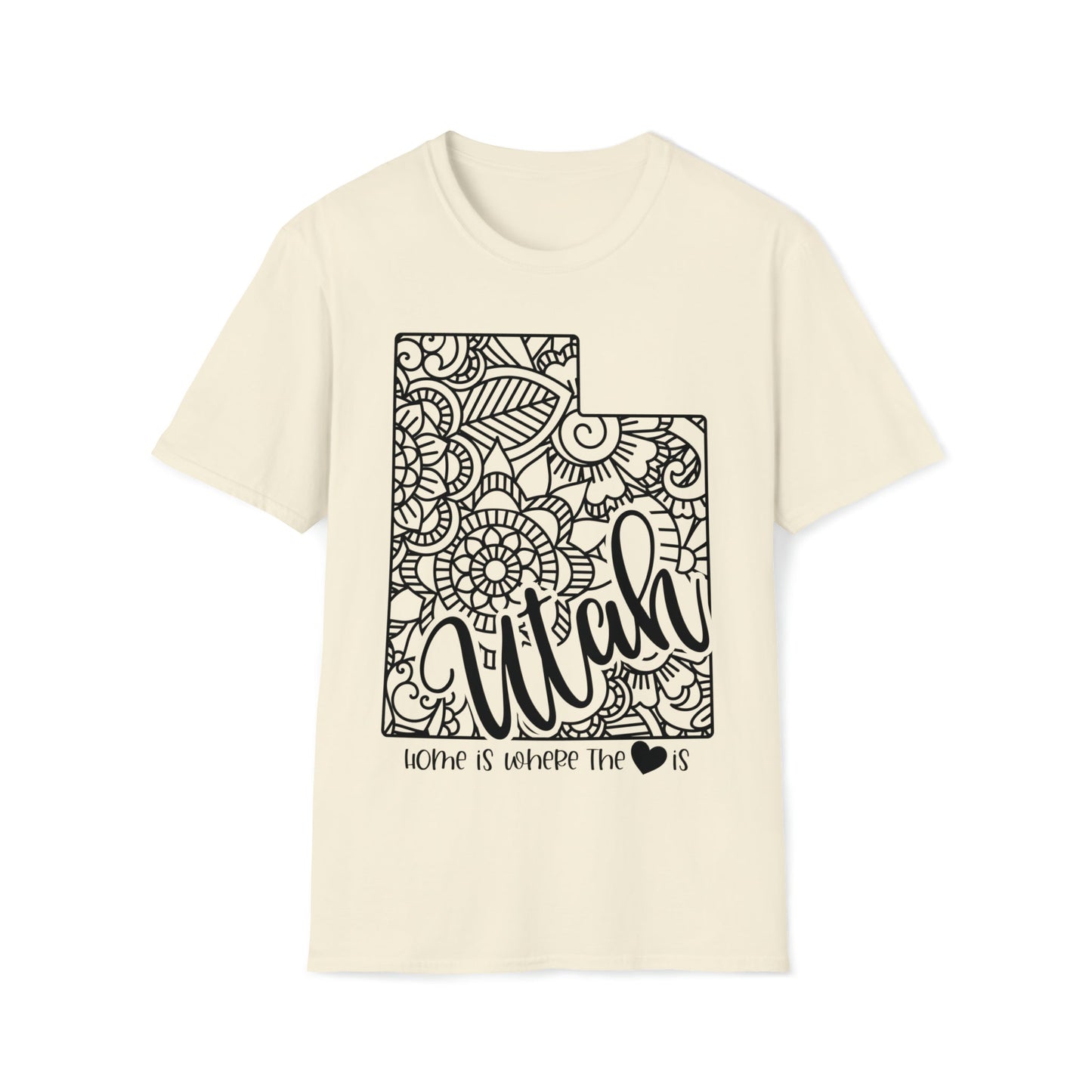 Home is Where the Heart is Utah T-Shirt - HMDesignStudioUS