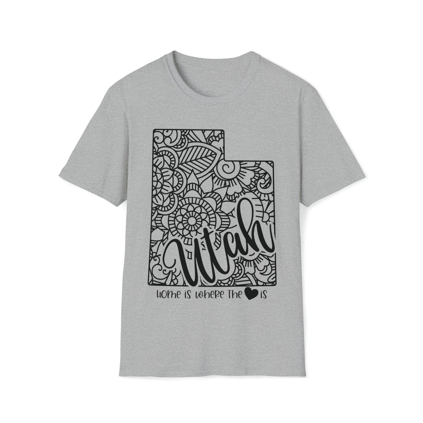 Home is Where the Heart is Utah T-Shirt - HMDesignStudioUS