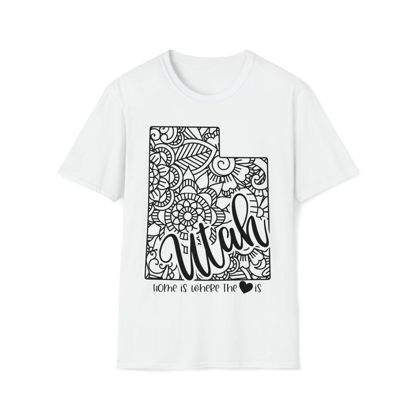 Home is Where the Heart is Utah T-Shirt - HMDesignStudioUS