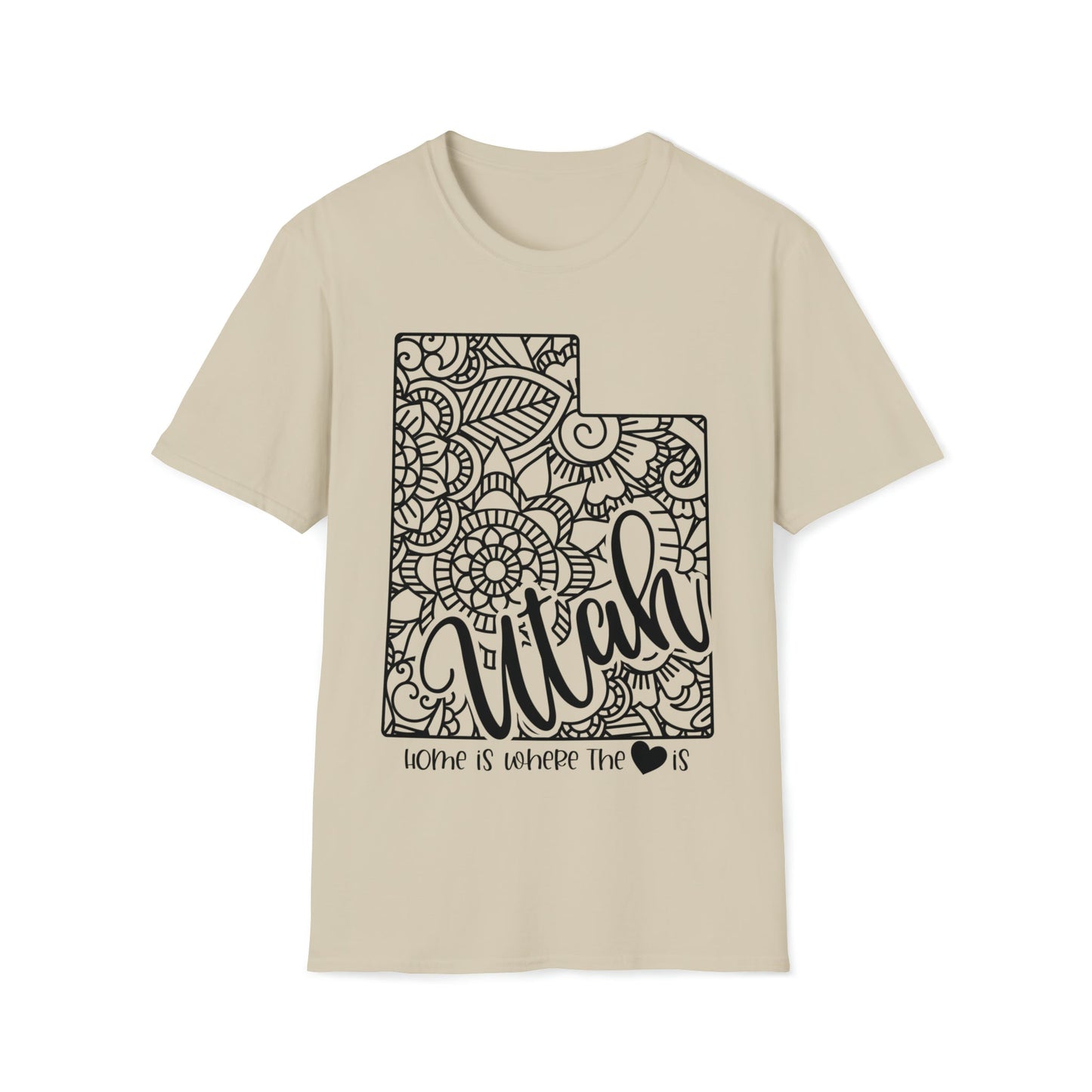 Home is Where the Heart is Utah T-Shirt - HMDesignStudioUS