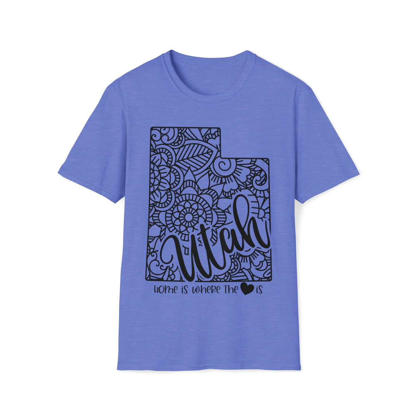 Home is Where the Heart is Utah T-Shirt - HMDesignStudioUS