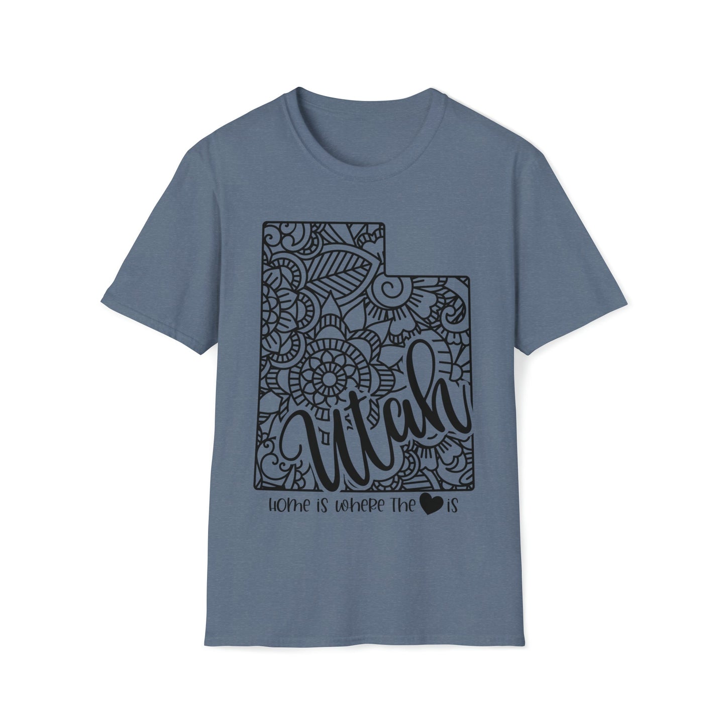 Home is Where the Heart is Utah T-Shirt - HMDesignStudioUS