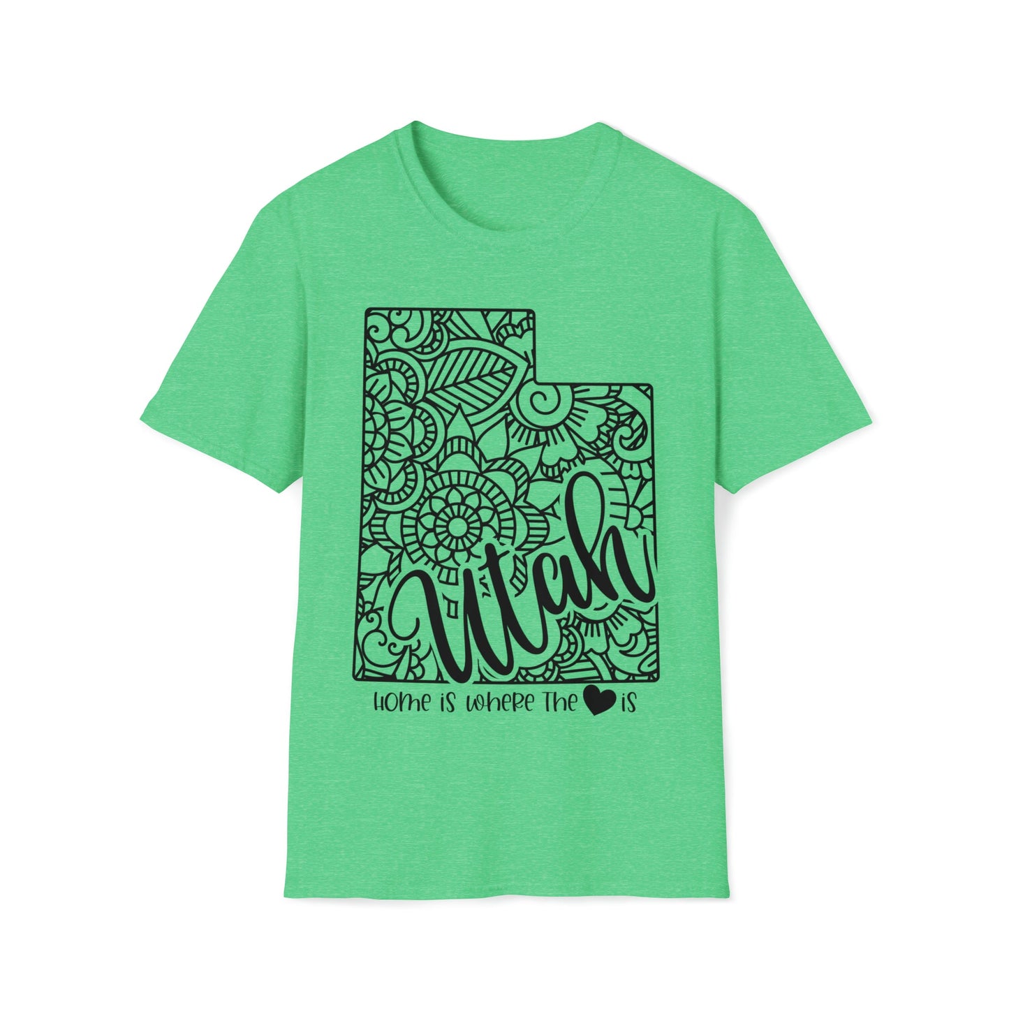 Home is Where the Heart is Utah T-Shirt - HMDesignStudioUS
