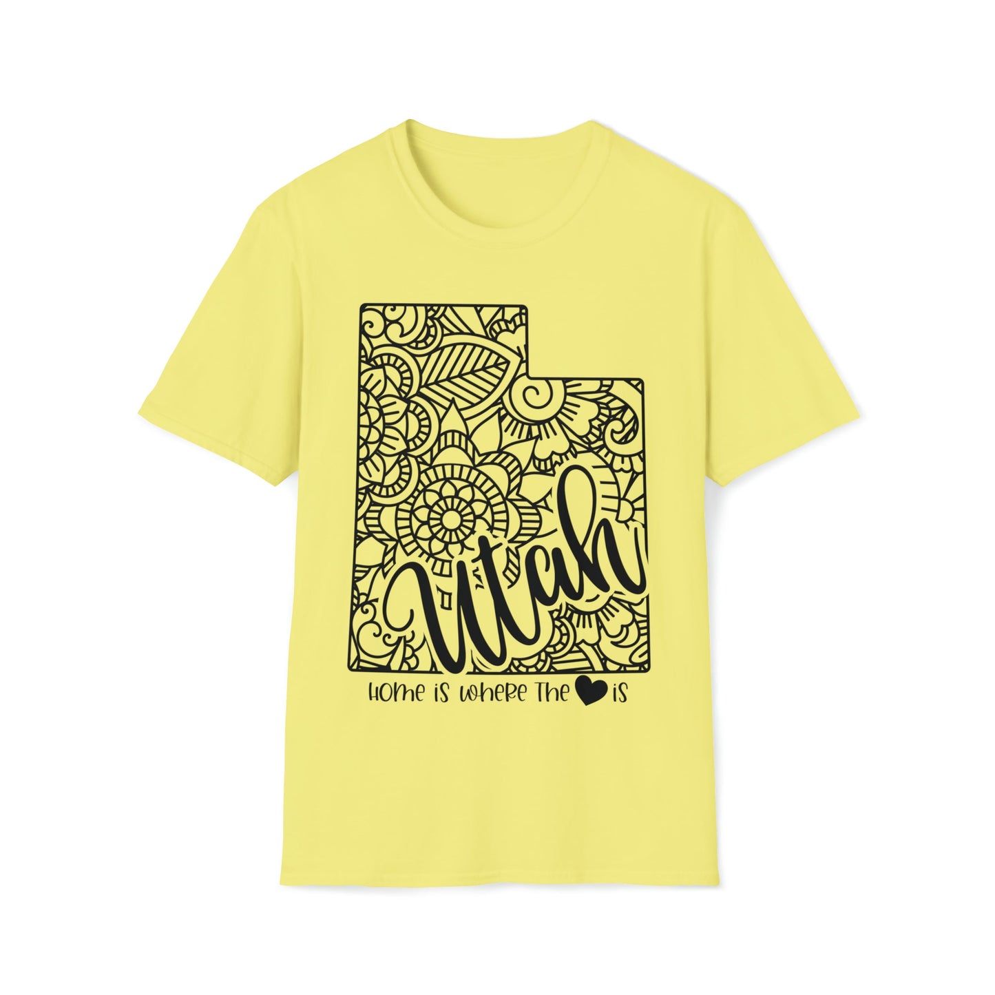 Home is Where the Heart is Utah T-Shirt - HMDesignStudioUS