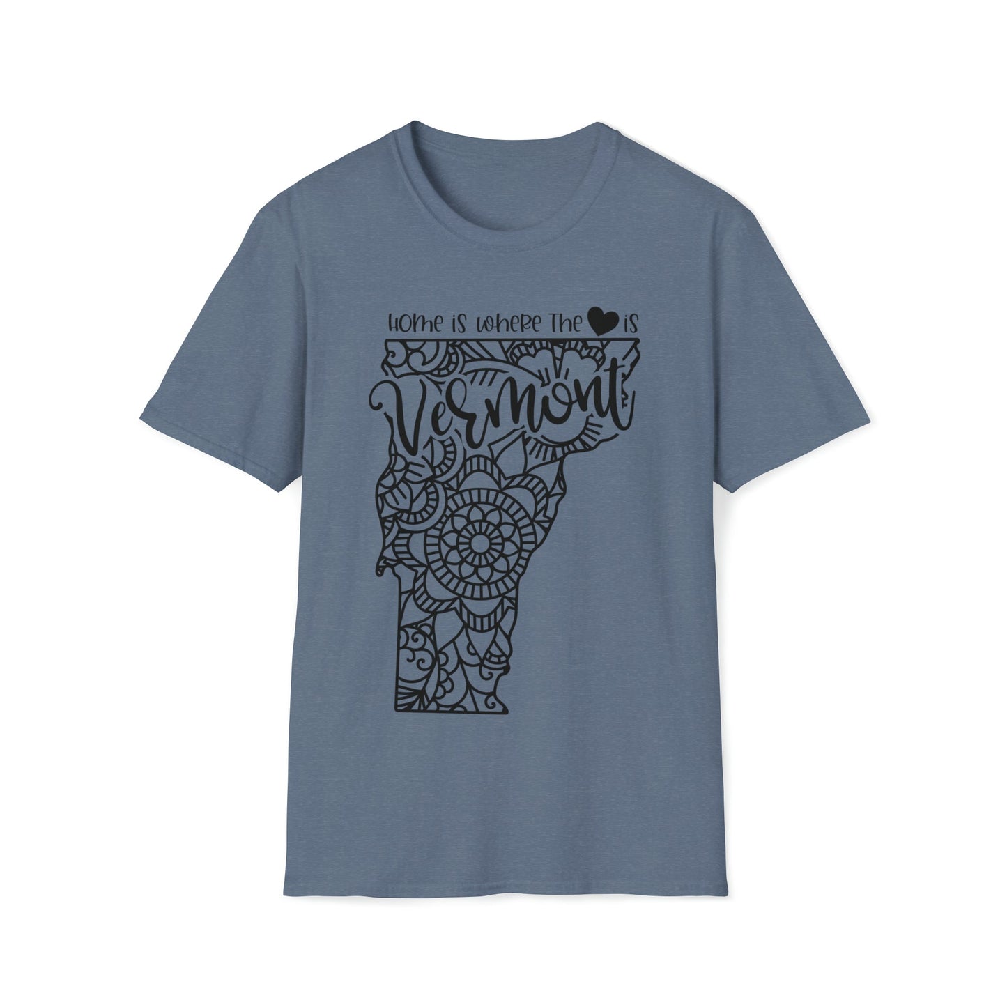 Home is Where the Heart is Vermont T-Shirt - HMDesignStudioUS