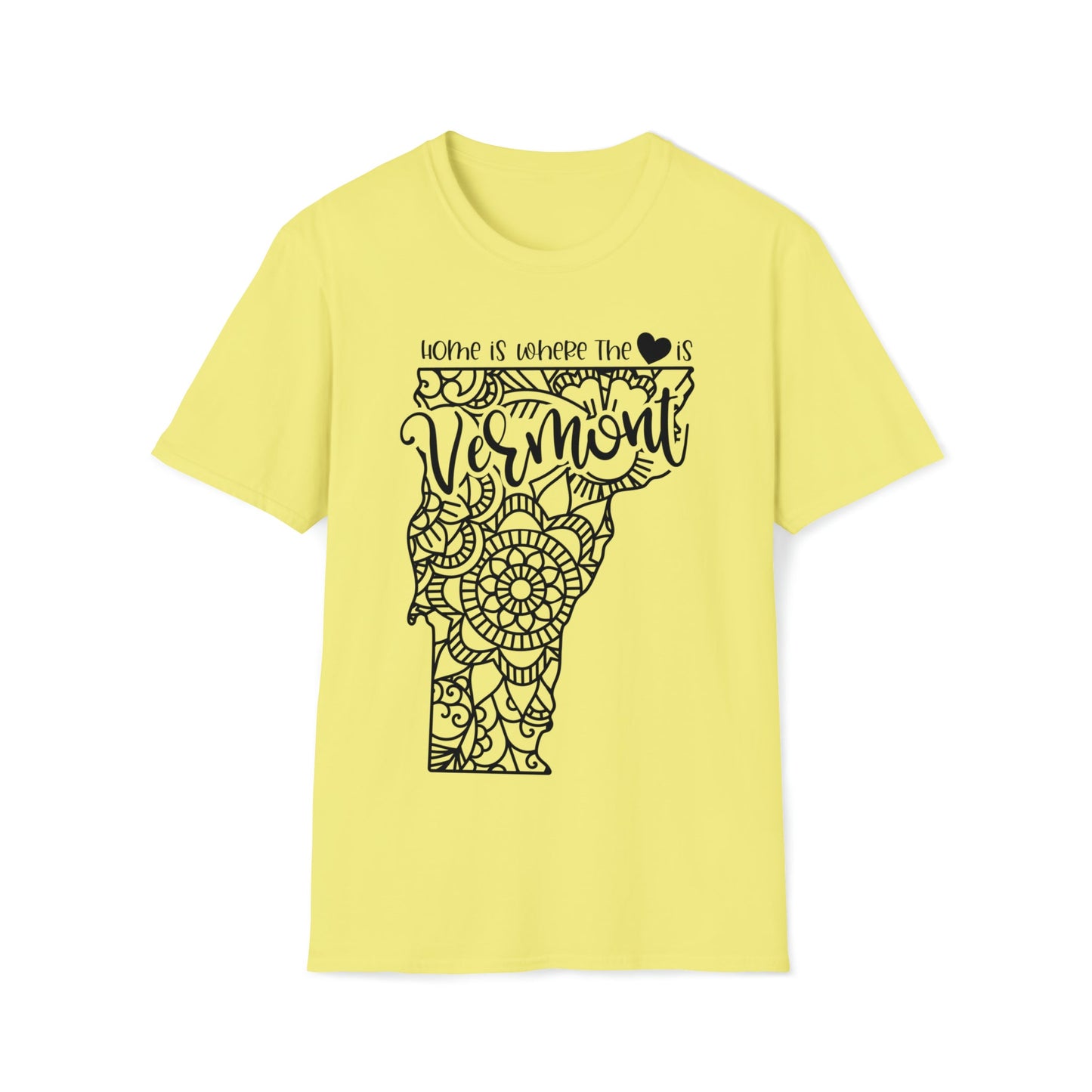 Home is Where the Heart is Vermont T-Shirt - HMDesignStudioUS