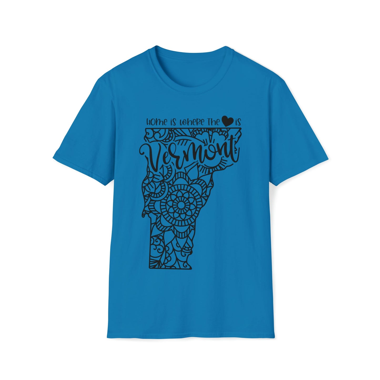 Home is Where the Heart is Vermont T-Shirt - HMDesignStudioUS
