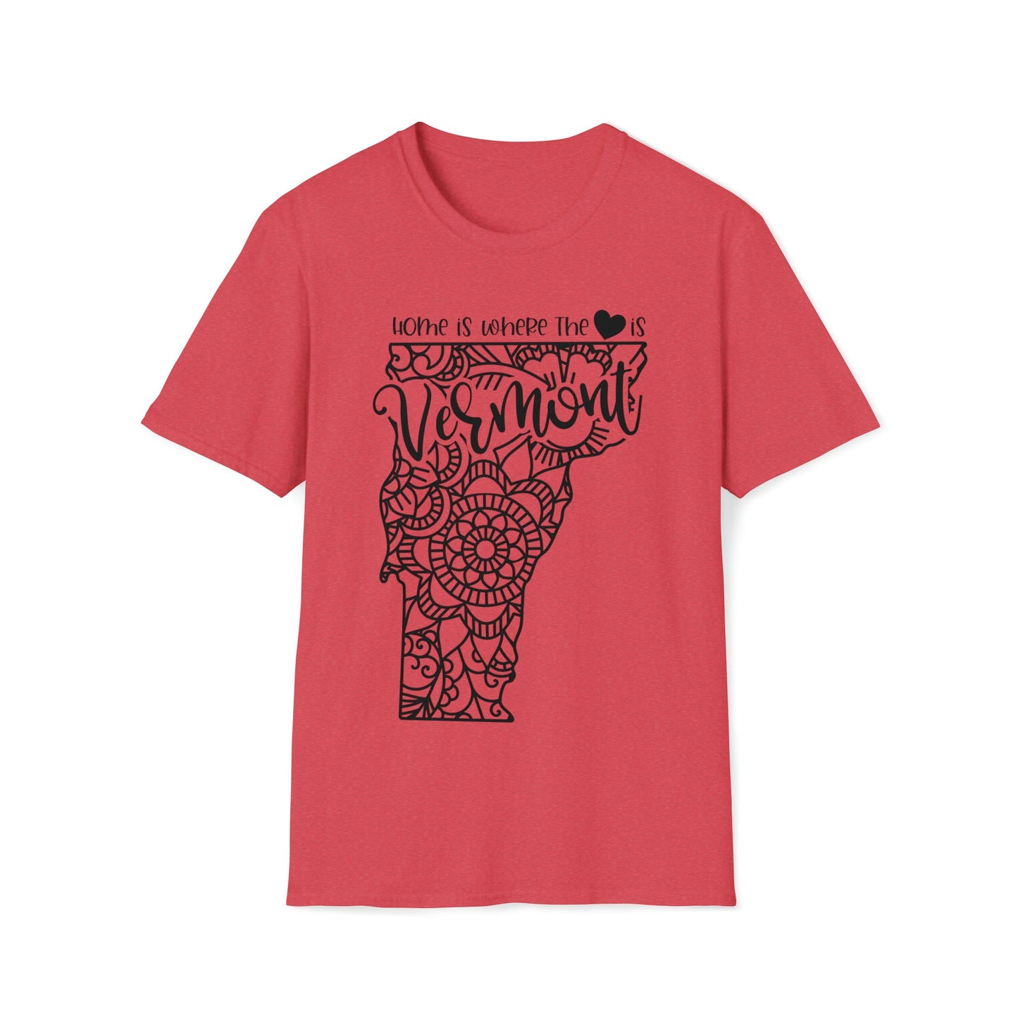 Home is Where the Heart is Vermont T-Shirt - HMDesignStudioUS