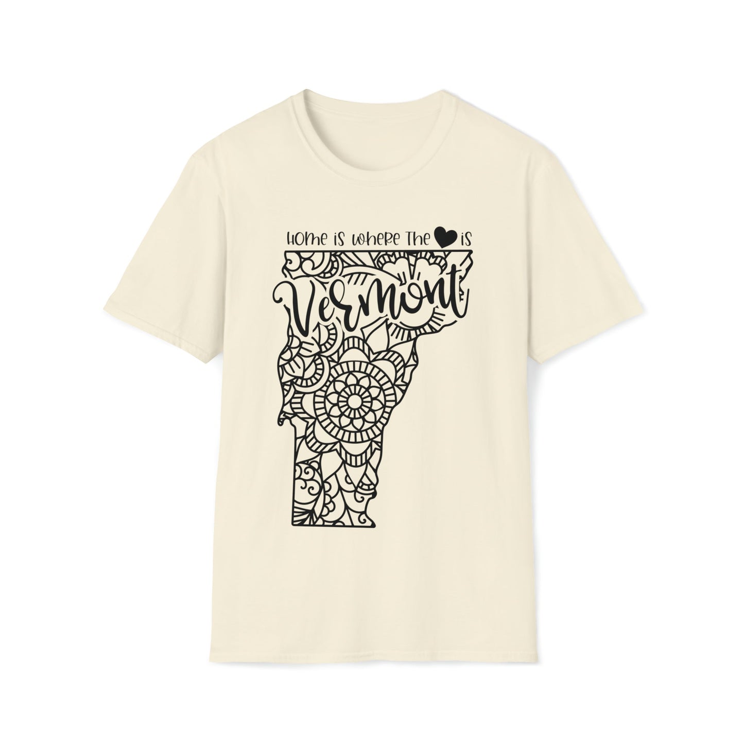 Home is Where the Heart is Vermont T-Shirt - HMDesignStudioUS