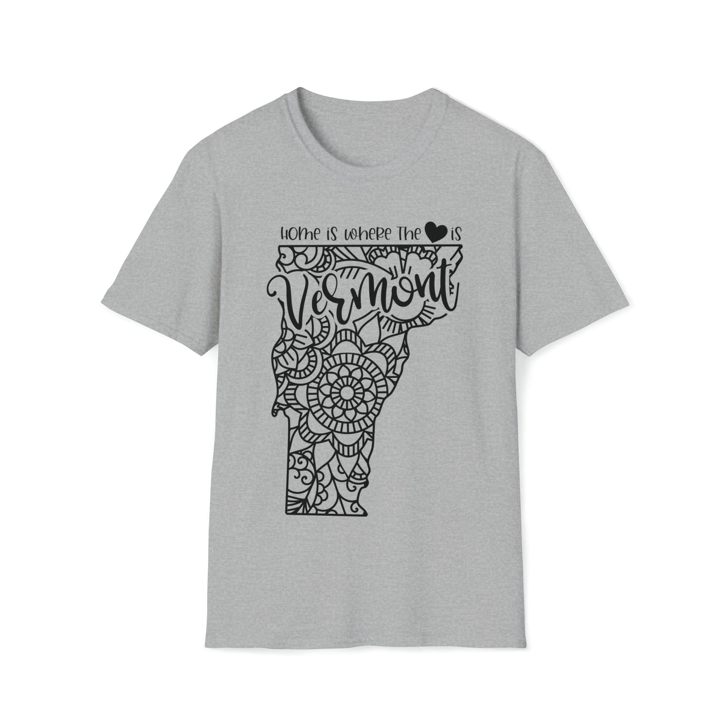 Home is Where the Heart is Vermont T-Shirt - HMDesignStudioUS