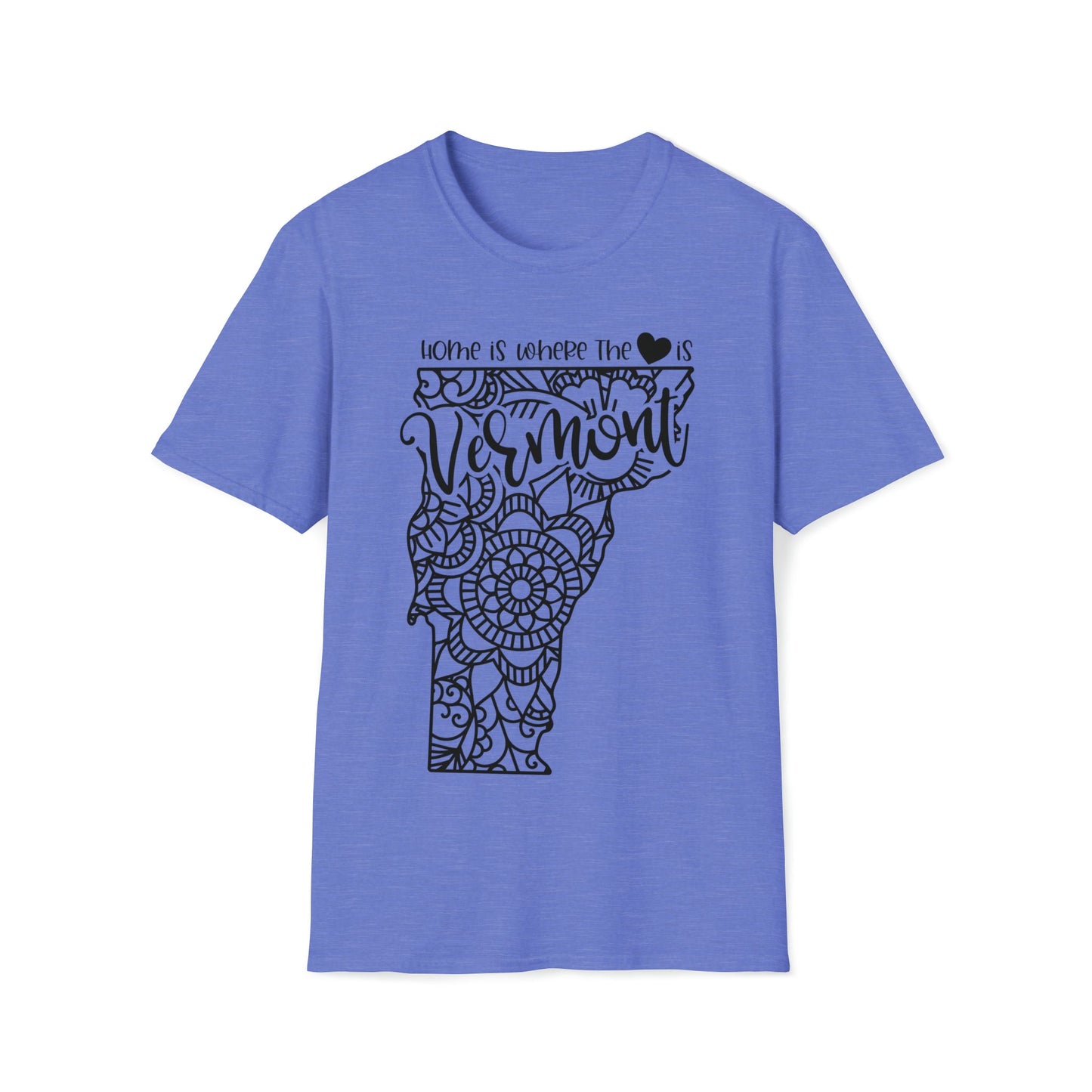 Home is Where the Heart is Vermont T-Shirt - HMDesignStudioUS