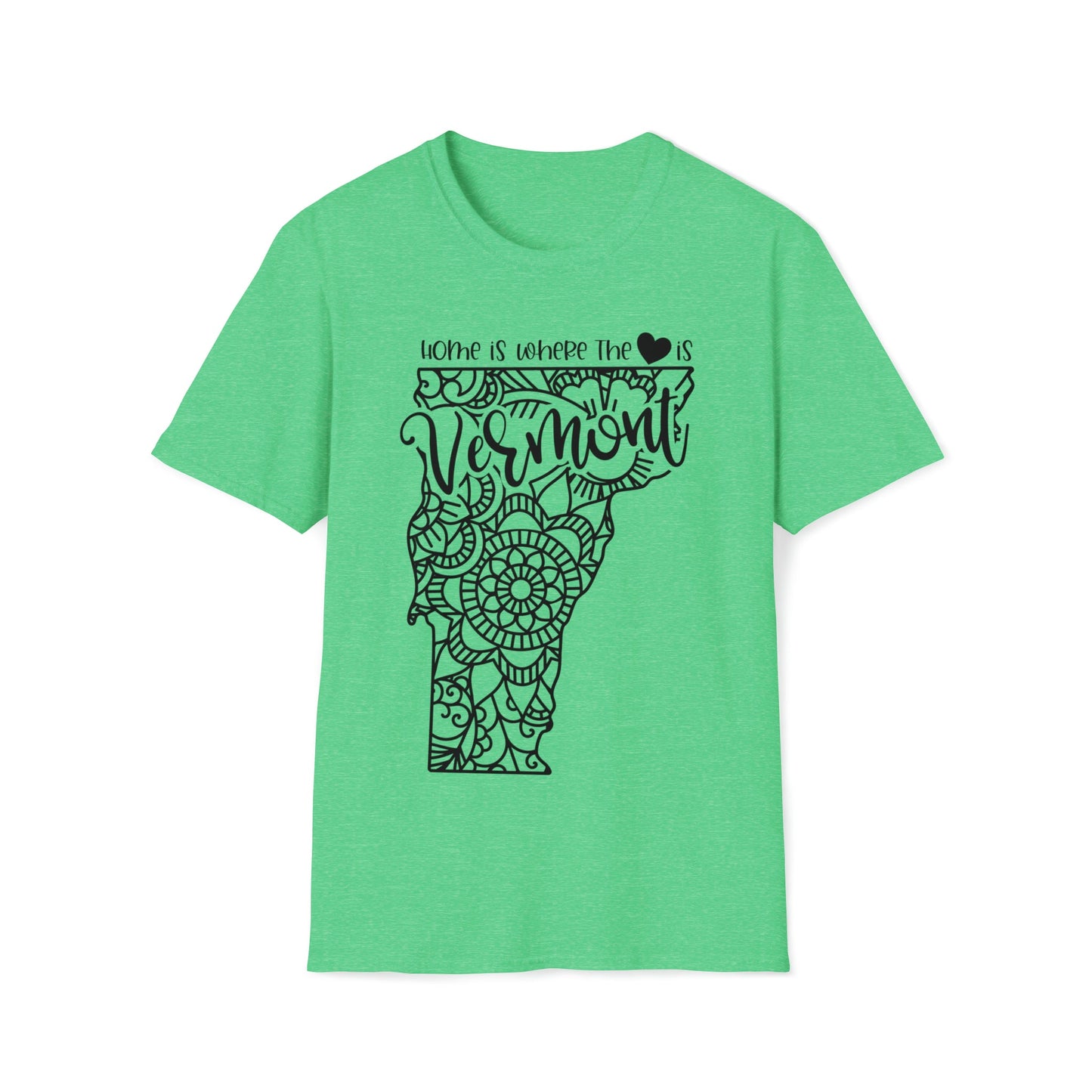 Home is Where the Heart is Vermont T-Shirt - HMDesignStudioUS