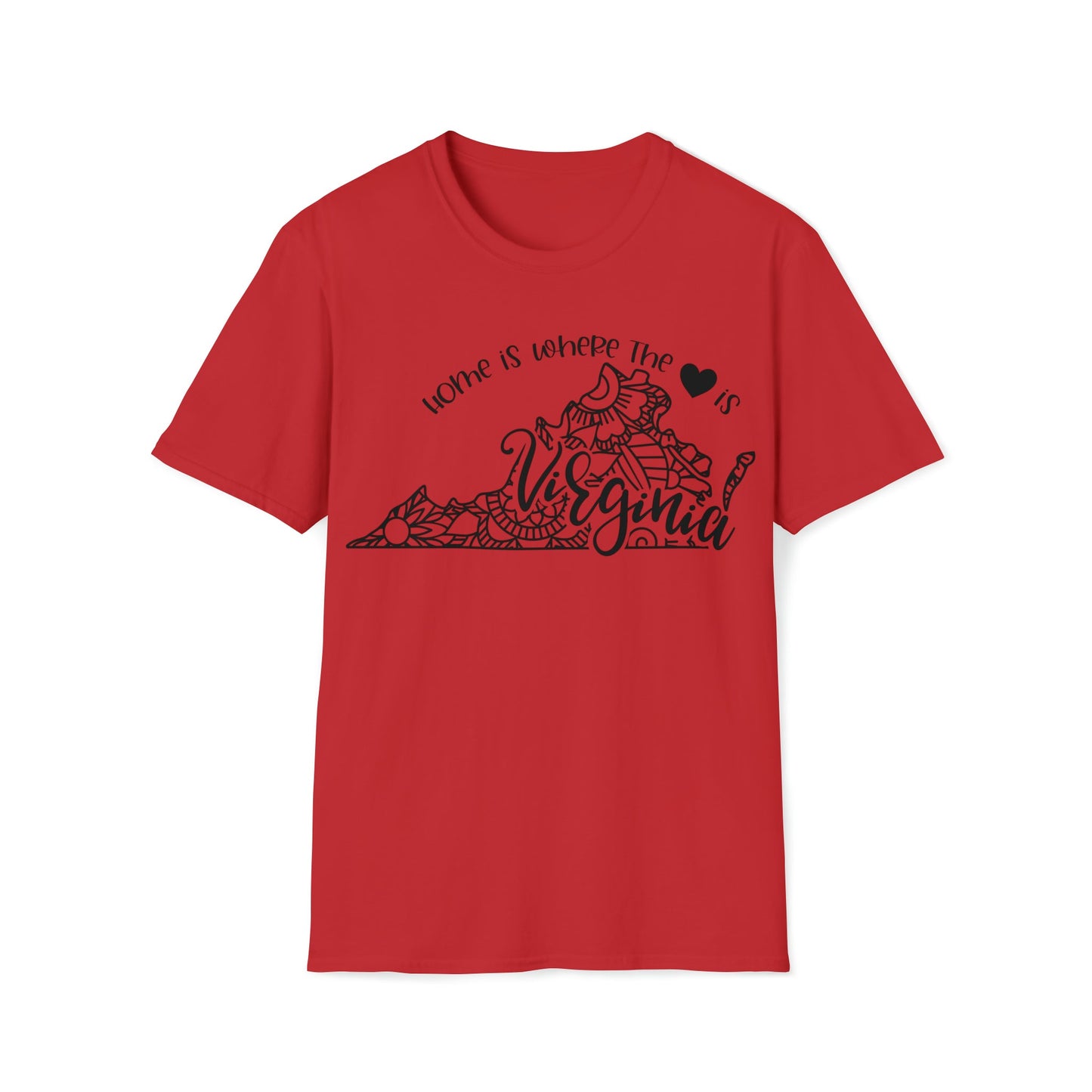 Home is Where the Heart is Virginia T-Shirt - HMDesignStudioUS
