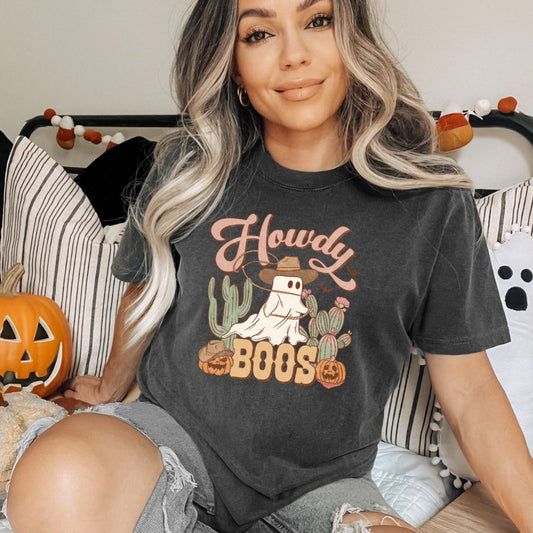 Howdy Boos Comfort Colors Halloween Shirt
