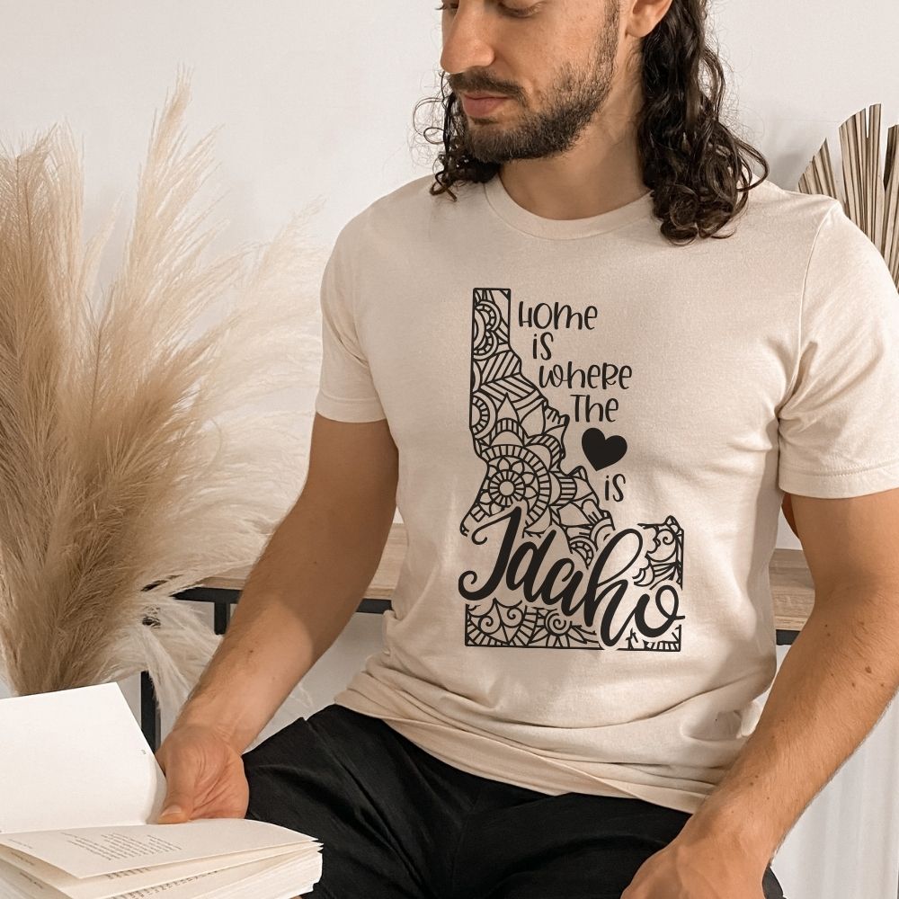 Idaho is Where the Heart is T-Shirt - HMDesignStudioUS
