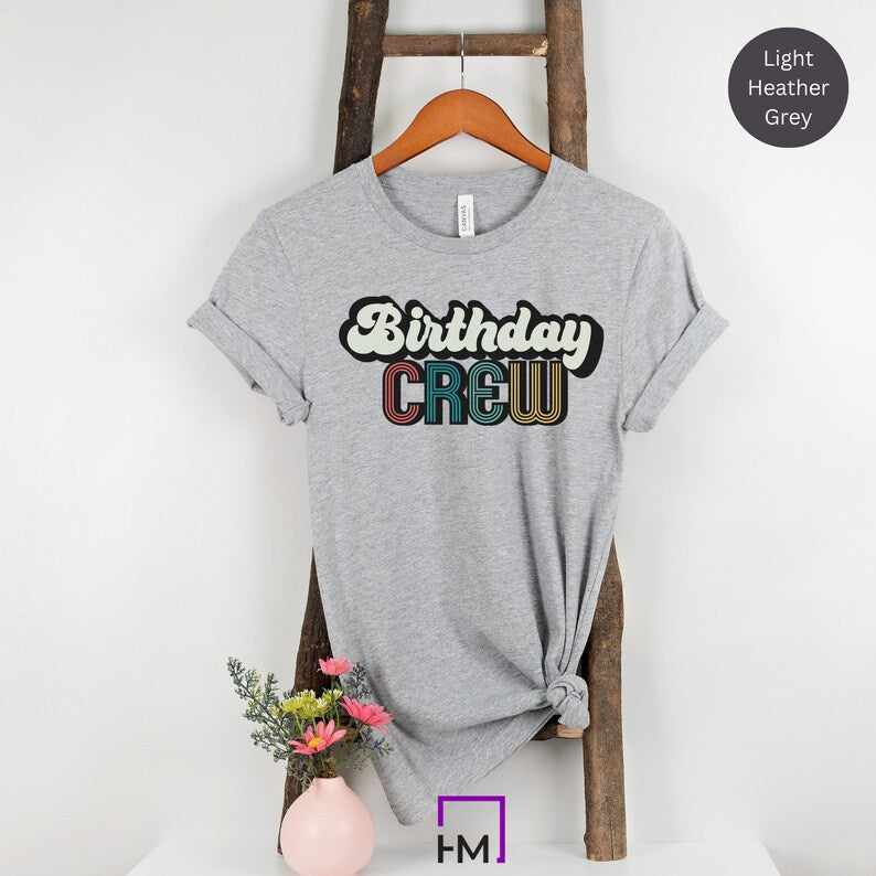 Vintage 1983 Shirt, Birthday Crew Party Shirts