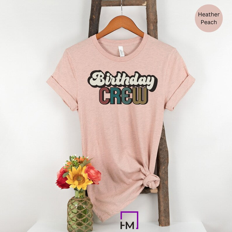 Vintage 1983 Shirt, Birthday Crew Party Shirts