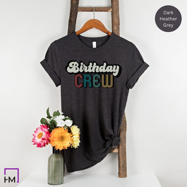 Vintage 1953 Shirt, Birthday Crew Party Shirts