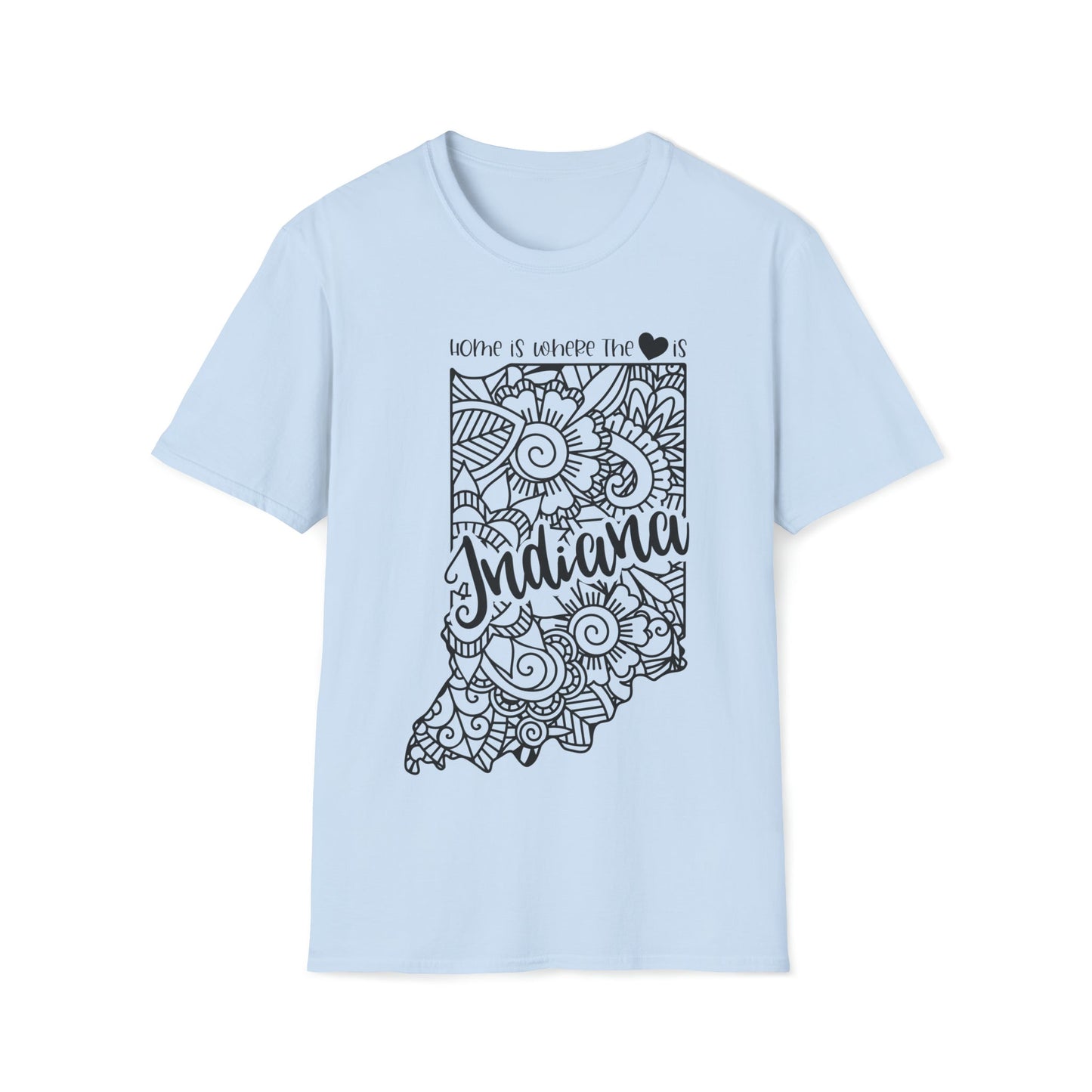 Indiana is Where the Heart is T-Shirt - HMDesignStudioUS