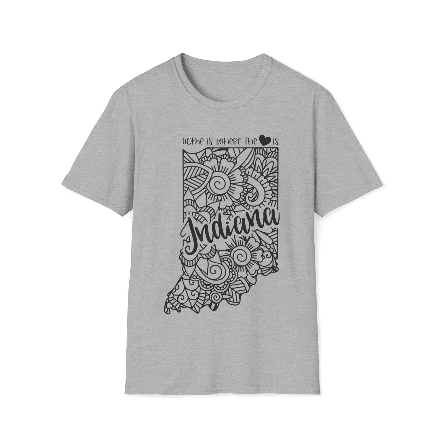 Indiana is Where the Heart is T-Shirt - HMDesignStudioUS