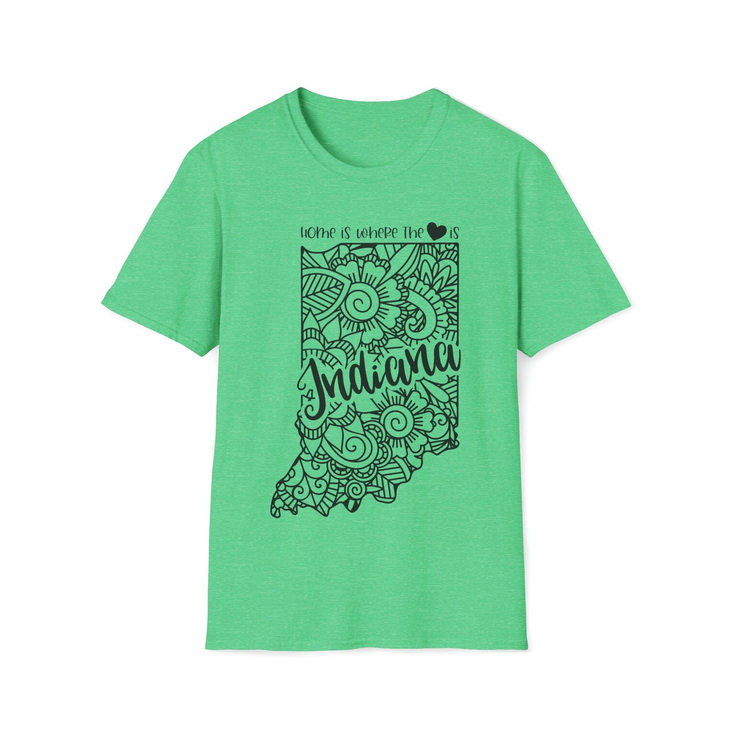 Indiana is Where the Heart is T-Shirt - HMDesignStudioUS
